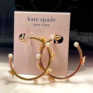 Kate Spade Precious Pansy Scatter Hoops